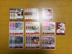 【最終値下げ】ワンピースカード 赤エース ニューゲート デッキパーツ 34枚