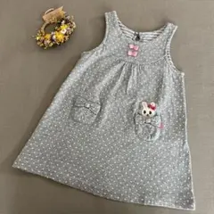 ミキハウス うさこ ジャンパースカート ワンピース 100