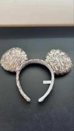 【公式】ディズニー カチューシャ スパンコール シルバー シャンパンゴールド