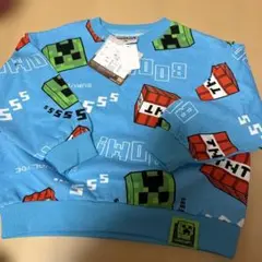 新品未使用☆チマジロ　マイクラ　総柄　トレーナー　110