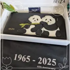IBIZA♥シャオシャオレイレイ♥パンダ お顔厳選✨希少✨ブラック 黒 長財布のサムネイル
