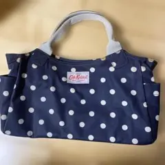 Cath Kidston ドット柄トートバッグ　ネイビー