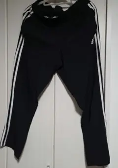 adidas 3本ライン ジャージパンツ 黒 L