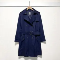 GAP ギャップ トレンチコート ロング オケージョン ネイビー 通勤 ベルト付