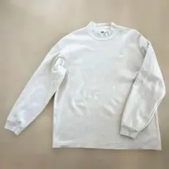 UNIQLO ユニクロ モックネック長袖カットソー XL (カラー‥ナチュラル)のサムネイル