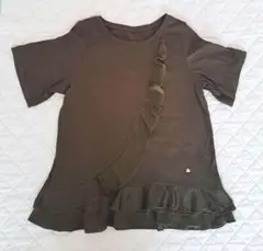&LOVE　アンドラブ　アシンメトリーふりるLOVETシャツ　LLのサムネイル