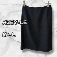 N0379　タイトスカート　シンプル　美シルエット　黒　L