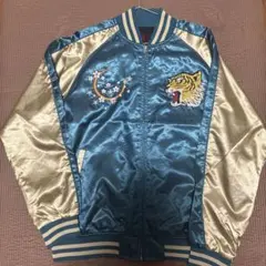 刺繍入りサテン スカジャン 日本製 仮面ライダービルド 万丈龍我着用