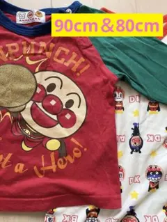 アンパンマン　長袖Tシャツ＆半袖ロンパースセット✳︎