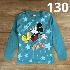 ミッキー　ディズニー　長袖Tシャツ　綿100