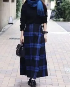 新品オニールオブダブリン ラッププリーツスカート スピックアンドスパン別注ロング