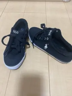 POLO 黒 スニーカー 24cm