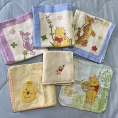 プーさん　POOH ハンドタオル&フェイスタオル6点セット　ディズニー