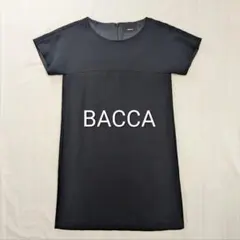 BACCA トリアセテートコットン 半袖ワンピース ブラックのサムネイル