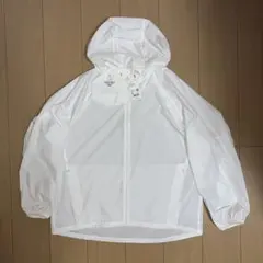 【新品】ユニクロ UVカットパーカ XL オフホワイト 白 撥水 ポケッタブル