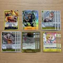 ワンピース　神の島の冒険　黄ルフィ　空島ルフィ　デッキパーツ　ゾロ　SR