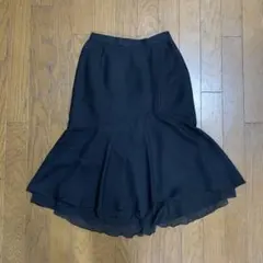 スカート タイトマーメイド フレア ブラック 黒