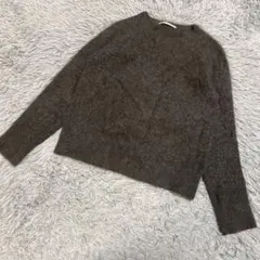 LUCA ルカレディラックルカ　シャギーニットプルオーバー　カーキ　ふわふわ♡