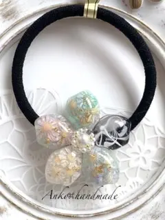 ヘアゴム レジン サークル3.5㎝ - メルカリ