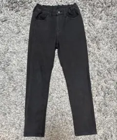 UNIQLO HEATTECH ブラック ロングパンツ 130