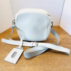 【美品】AMBIDEX ホワイトレザー ショルダーバッグ