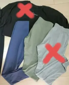 ヨガウェアセット（オリーブ・ネイビー）