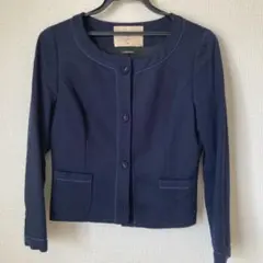 Maglie ネイビー ノーカラージャケット 日本製のサムネイル