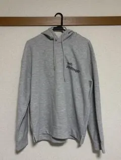 グレー フード付きスウェット パーカー