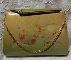 和装用バッグ〜手提げ抱え兼用〜雪輪草花暈し模様 未使用保管品