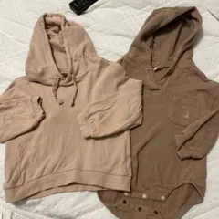 お揃い　テータテート　トップス　95 80