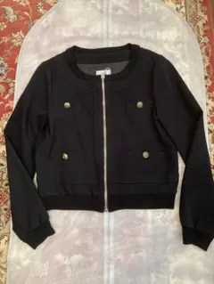 Moschino Cheap and Chic 黒 ノーカラージャケット