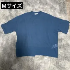 SEASON REASON レディース　M シースルーカットソー　半袖　ブルー