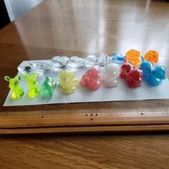 アクリルアイス　犬、プ－さん、ミッキーマウス、ミニ－マウス、ハ－ト、宝石