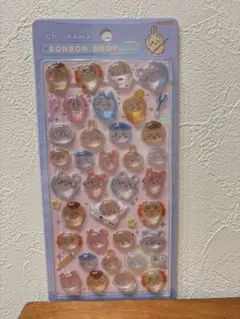 【新品未開封】ちいかわ　ボンボンドロップシール　みんなポーズ