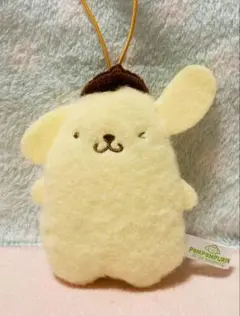 サンリオ　ふわもこワッペンこれくしょんマスコット【ポムポムプリン】