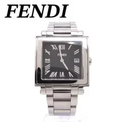 美品 60500G FENDI フェンディ 時計 クアドロ ブラック メンズのサムネイル