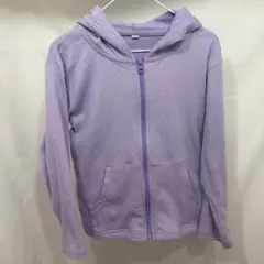 トップバリュー フード付きパーカー 120サイズ ラベンダー 春先 薄手 普段使