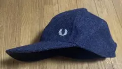 フレッドペリー ウール キャップ ブルー