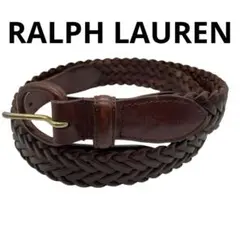 大掃除様　ラルフローレン　ベルト　編み込みレザー　メンズ　レディース
