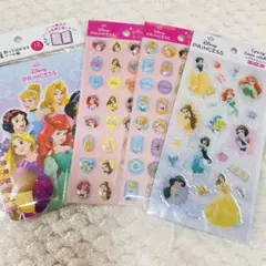 ディズニープリンセス　シール帳➕ストーンシール2種➕エポキシラメシール