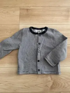 プチバトー　ボーダーカーディガン