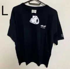 ☆新品☆PEANUTSスヌーピー　スリープTシャツ　ウッドストック ブラック　L