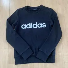 adidas 黒 トレーナー 長袖120cm