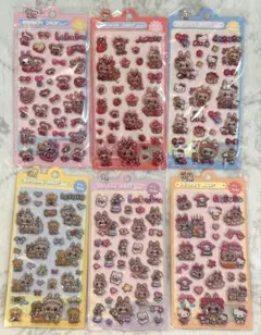 ラブブ ボンボンドロップシール プクプクシール 3D 6枚セット