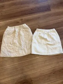 【UNIQLO】冬用スカート　2点セット　130㎝&140㎝