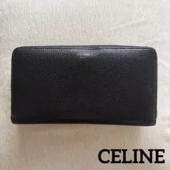 CELINE セリーヌ ラウンドファスナー長財布 ブラック イエロー バイカラーのサムネイル