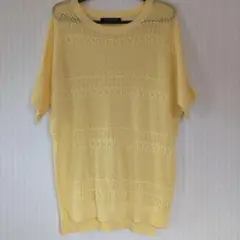 Honeysuckle Rose イエローニットセーター Lサイズ