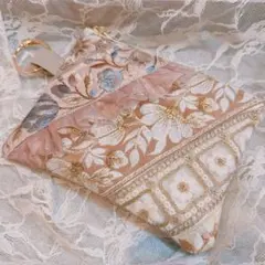 インド刺繍リボン♡ ハンドメイド　ミニポーチ