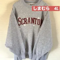 【しまむら】SEEROOTSロゴ スウェット　4L グレー　裏起毛
