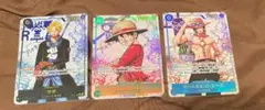 ワンピースカード SECパラレル　ルフィ　エース　サボ　3枚セット